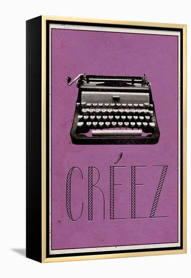 CREEZ (French -  Create)-null-Framed Stretched Canvas