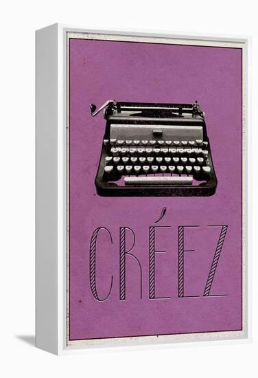 CREEZ (French -  Create)-null-Framed Stretched Canvas