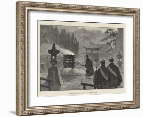 Cremation in Japan-null-Framed Giclee Print