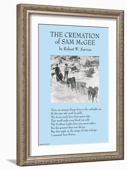 Cremation of Sam McGee-null-Framed Art Print