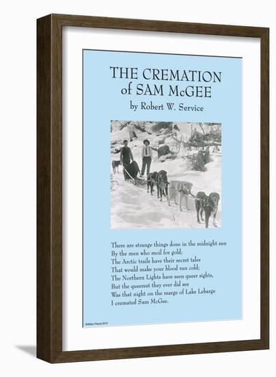 Cremation of Sam McGee-null-Framed Art Print