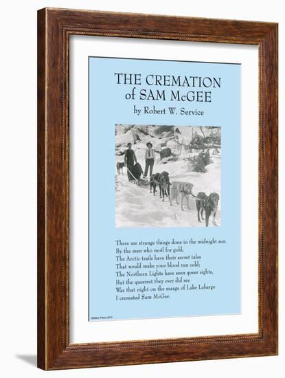 Cremation of Sam McGee-null-Framed Art Print