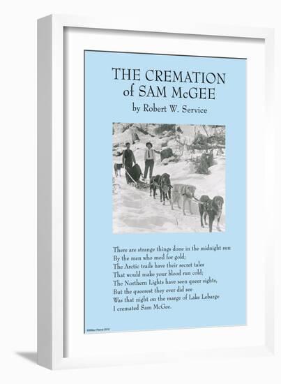 Cremation of Sam McGee-null-Framed Art Print