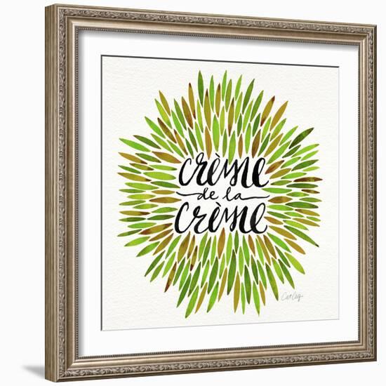 Crème de la Crème in Green Palette-Cat Coquillette-Framed Giclee Print