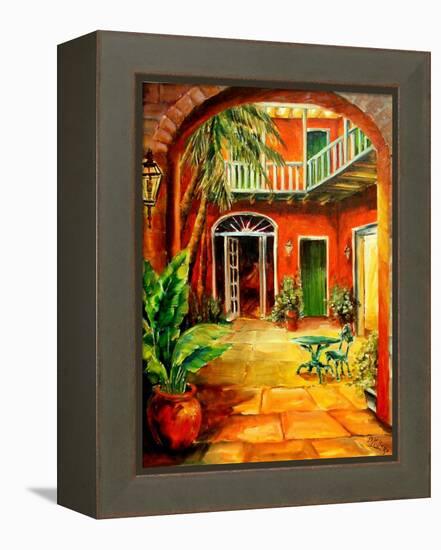 Creole Courtyard-Diane Millsap-Framed Stretched Canvas