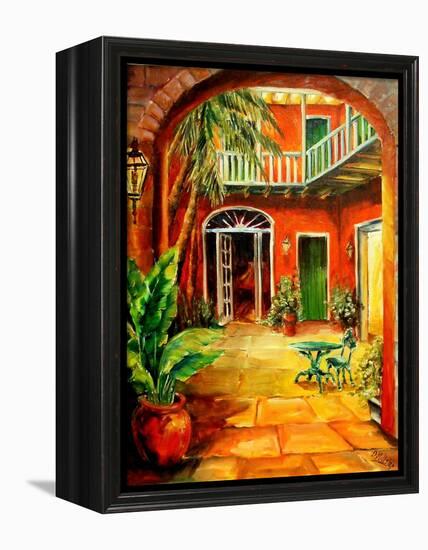 Creole Courtyard-Diane Millsap-Framed Stretched Canvas