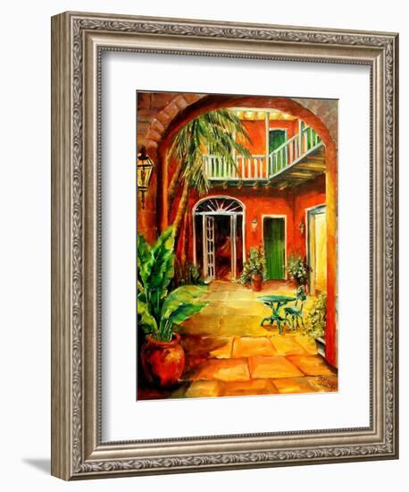 Creole Courtyard-Diane Millsap-Framed Art Print