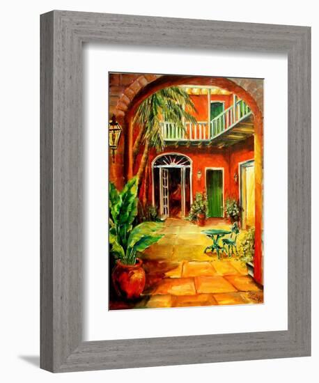 Creole Courtyard-Diane Millsap-Framed Art Print