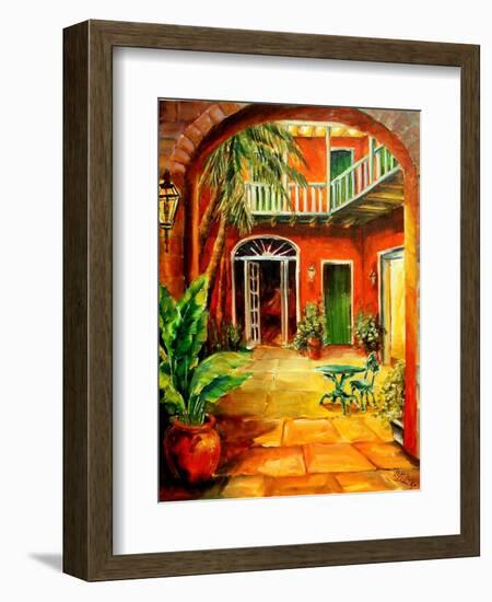 Creole Courtyard-Diane Millsap-Framed Art Print