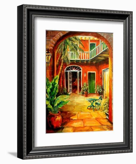 Creole Courtyard-Diane Millsap-Framed Art Print