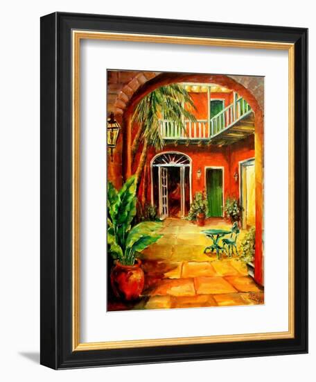 Creole Courtyard-Diane Millsap-Framed Art Print