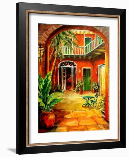 Creole Courtyard-Diane Millsap-Framed Art Print