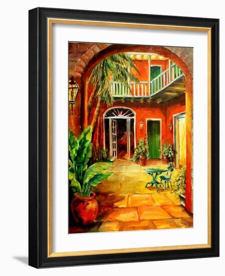 Creole Courtyard-Diane Millsap-Framed Art Print