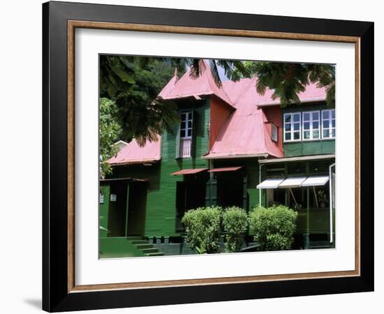Creole House, Victoria, Island of Mahe, Seychelles, Indian Ocean, Africa-Bruno Barbier-Framed Photographic Print