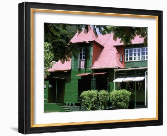 Creole House, Victoria, Island of Mahe, Seychelles, Indian Ocean, Africa-Bruno Barbier-Framed Photographic Print