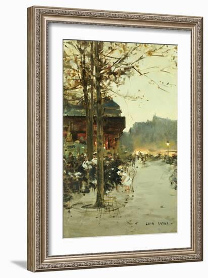 Crepuscule, Place de la Republique-Luigi Loir-Framed Giclee Print