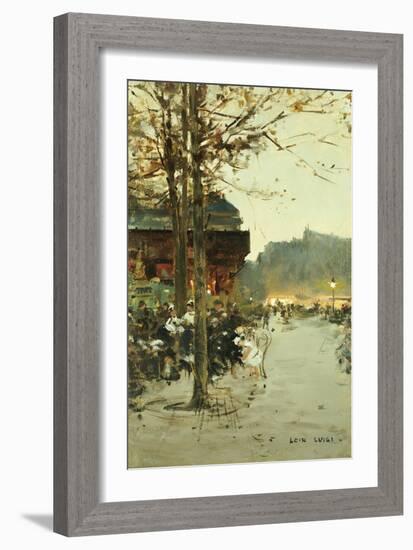 Crepuscule, Place de la Republique-Luigi Loir-Framed Giclee Print