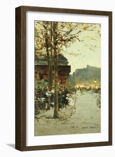 Crepuscule, Place de la Republique-Luigi Loir-Framed Giclee Print