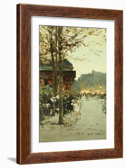 Crepuscule, Place de la Republique-Luigi Loir-Framed Giclee Print