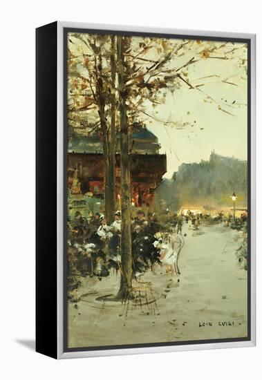 Crepuscule, Place de la Republique-Luigi Loir-Framed Premier Image Canvas