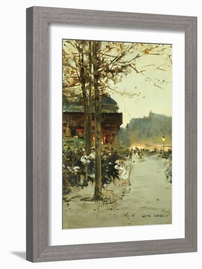 Crepuscule, Place de la Republique-Luigi Loir-Framed Giclee Print