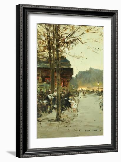 Crepuscule, Place de la Republique-Luigi Loir-Framed Giclee Print