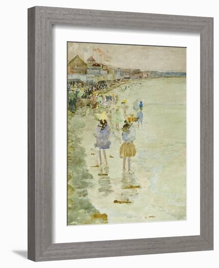 Crescent Beach, 1896-Maurice Brazil Prendergast-Framed Giclee Print