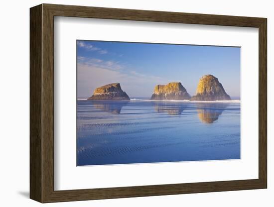 Crescent Beach along Ecola State Park, Oregon Coast, Pacific Ocean-Craig Tuttle-Framed Photographic Print