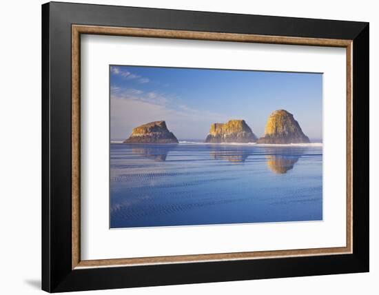 Crescent Beach along Ecola State Park, Oregon Coast, Pacific Ocean-Craig Tuttle-Framed Photographic Print