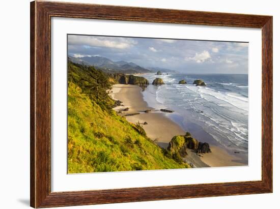 Crescent Beach at Ecola State Park in Cannon Beach, Oregon, USA-Chuck Haney-Framed Photographic Print