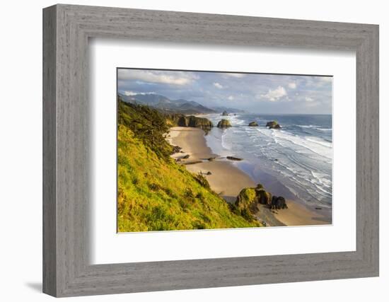 Crescent Beach at Ecola State Park in Cannon Beach, Oregon, USA-Chuck Haney-Framed Photographic Print