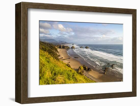 Crescent Beach at Ecola State Park in Cannon Beach, Oregon, USA-Chuck Haney-Framed Photographic Print