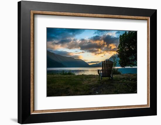 Crescent Lake Chair-Tim Oldford-Framed Photographic Print