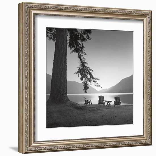 Crescent Lake I-Moises Levy-Framed Art Print