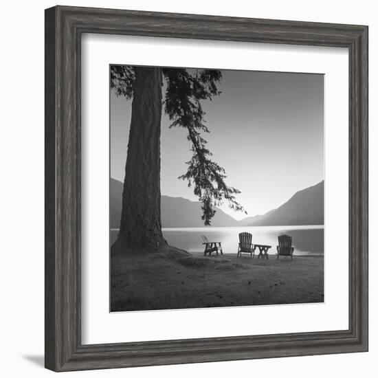 Crescent Lake I-Moises Levy-Framed Art Print