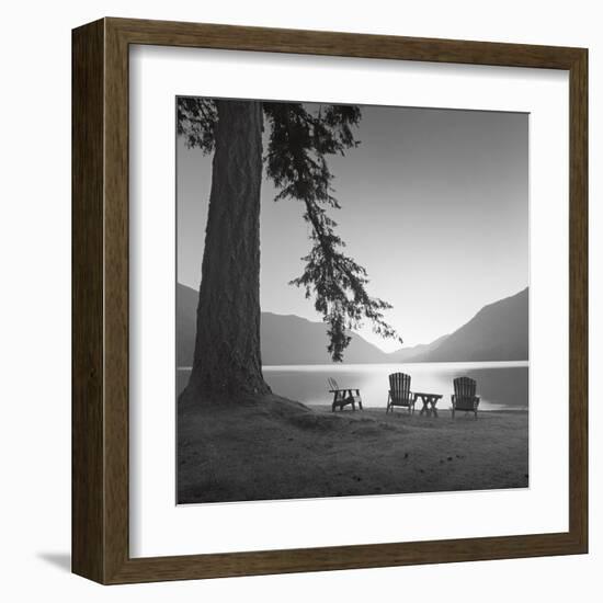 Crescent Lake I-Moises Levy-Framed Art Print