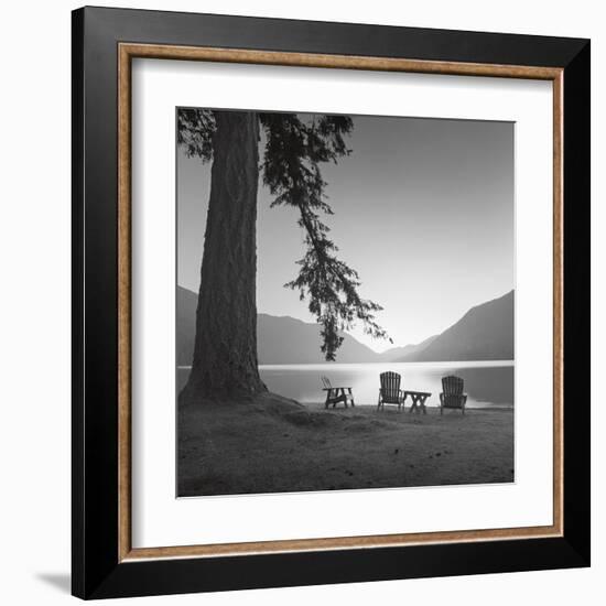 Crescent Lake I-Moises Levy-Framed Art Print