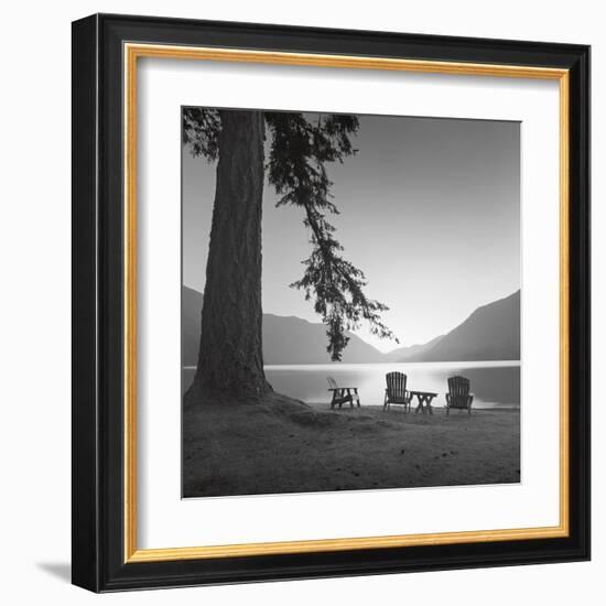 Crescent Lake I-Moises Levy-Framed Art Print