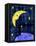 Crescent moon and sleeping man-Harry Briggs-Framed Premier Image Canvas