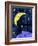 Crescent moon and sleeping man-Harry Briggs-Framed Giclee Print