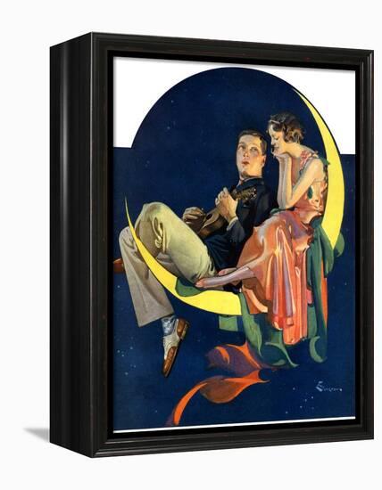 "Crescent Moon Couple,"June 14, 1930-Elbert Mcgran Jackson-Framed Premier Image Canvas