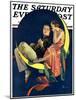 "Crescent Moon Couple," Saturday Evening Post Cover, June 14, 1930-Elbert Mcgran Jackson-Mounted Giclee Print