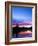 Crescent Moon Over Vermillion Lake in Banff National Park, Alberta, Canada-Rob Tilley-Framed Photographic Print