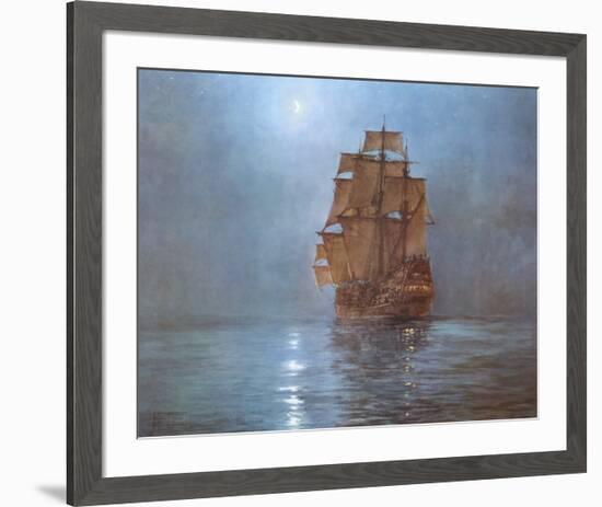 Crescent Moon-Montague Dawson-Framed Art Print