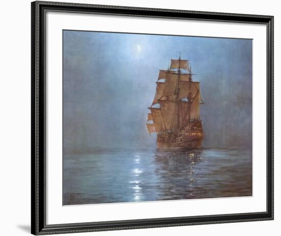 Crescent Moon-Montague Dawson-Framed Art Print