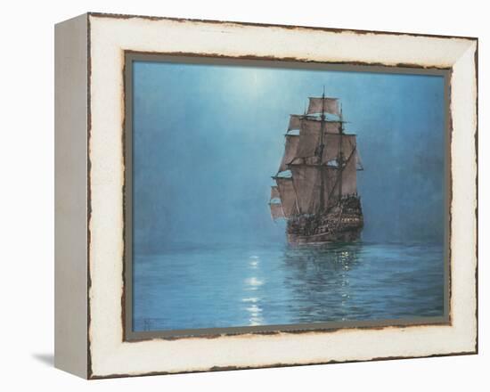 Crescent Moon-Montague Dawson-Framed Stretched Canvas