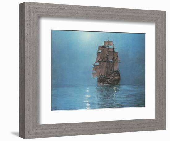 Crescent Moon-Montague Dawson-Framed Premium Giclee Print