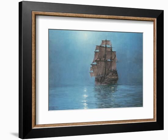 Crescent Moon-Montague Dawson-Framed Premium Giclee Print