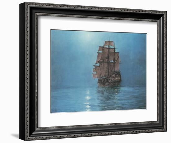 Crescent Moon-Montague Dawson-Framed Art Print