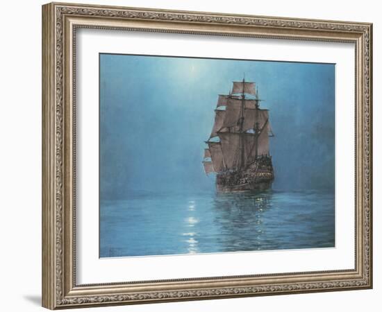 Crescent Moon-Montague Dawson-Framed Premium Giclee Print